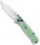 Benchmade Bugout Knife + Flytanium Natural Jade G-10 Scales (Satin)