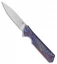 Olamic Cutlery Rainmaker Frame Lock Knife Entropic Ti/Blue HW (4.25" Satin)
