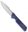 Olamic Cutlery Rainmaker Harpoon Knife Entropic Ti/Purple HW (4.25" Satin)