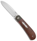 Pena Knives Custom Zulu Front Flipper Liner Lock Knife (2.75" Satin)