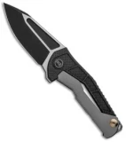 WE Knife Co. Willumsen Sugga Frame Lock Knife Ti/CF (3.5" Black) 915B