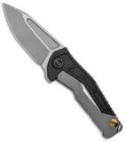 WE Knife Co. Willumsen Sugga Frame Lock Knife Ti/CF (3.4" Stonewash)