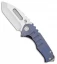 Medford Micro Praetorian T Tanto Knife Blue Ano (2.875" Tumbled)