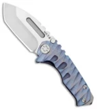 Medford Micro Praetorian T Tanto Knife Lightning Finish Blue Ano (2.875" Satin)