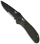Benchmade Griptilian AXIS Lock Knife Olive Drab (3.45" Black Serr) 551SBKOD