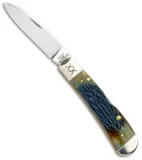 Case Tribal Lock Knife 4.125" Burnt Purple Bone Tribal Jig (TB612010L SS) 61800