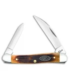 Case Mini Copperhead Knife 3.125" Antique Bone (62109W SS) 25152