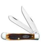 Case Trapper Knife 4.25" Antique Barnboard Jigged Bone (6254 SS) 25151