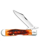 Case Cheetah Pocket Knife 4.375" Autumn Bone Jig  (611101/2L  SS) 52137
