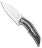 Reate Knives Bharucha T4000 Frame Lock Knife Carbon Fiber/Ti (3.8" Satin)