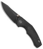 WE Knife Co. Degnan Gnar Frame Lock Knife Black Ti (2.78" Black SW) 917B