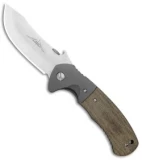 Emerson Custom Rendevous Liner Lock Knife OD Green Micarta (3.625" Satin)