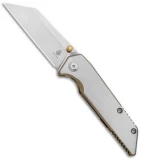 Kizer Pinkerton Fire Ant Frame Lock Knife Titanium (2.75" Stonewash) Ki2535A2