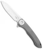 Curtiss Knives Cruze Flipper Frame Lock Knife Titanium (3.5" Satin)