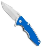 Hinderer Knives Eklipse Harpoon Spanto Frame Lock Knife Blue G-10 (3" Stonewash)