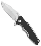 Hinderer Knives Eklipse Harpoon Spanto Frame Lock Knife Black G10 (3" Stonewash)
