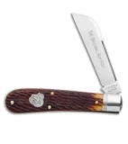 GEC #93 Northfield UN-X-LD Ram's Foot Pocket Knife 3.8" Antique Autumn Jigged