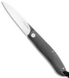 Kansei Matsuno Custom F03 Friction Folder Knife Carbon Fiber (2.6" Satin)