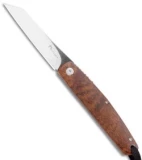 Kansei Matsuno Custom F04 Friction Folder Knife Ironwood (2.8" Satin)
