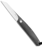 Kansei Matsuno Custom F04 Friction Folder Knife Carbon Fiber (2.8" Satin)