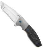 Reate Kirby Lambert Augustus Bolster Lock Knife Marble CF (3.6" Satin)