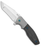 Reate Kirby Lambert Augustus Bolster Lock Knife Carbon Fiber (3.6" Satin)
