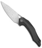 CIVIVI Isham Plethiros Flipper Knife Black/Carbon Fiber (3.45" Damascus) C904DS