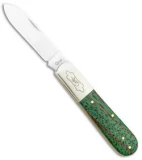 Case Cutlery Barlow Pocket Knife 3.37" Green Zebrawood (71009 SS) 70522