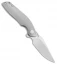 Bestech Knives Ghost Frame Lock Knife Titanium Left Hand (3.6" Stonewash)