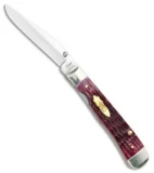 Case Kickstart Trapperlock Assited Knife 4.125" Cabernet Bone (6514AC SS)