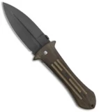 Gedraitis Knives Custom Pocket Smatchet Liner Lock Knife OD Green Micarta