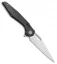 Bestech Knives Malware Left-Hand Flipper Knife Carbon Fiber (3.88" Stonewash)