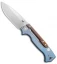 Demko Knives AD-15MG Scorpion Lock Knife Full Ti Blue/Gold Ano (3.75" SW)