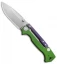 Demko Knives AD-15MG Scorpion Lock Knife Green G-10/Purple Ano  (3.75" SW)