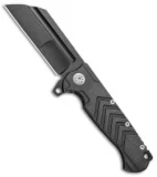 Andre de Villiers Mid-Tech Tac Butcher DG Frame Lock Knife (4" Black)