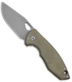 VoxKnives Custom FX Folding Knife Green Titanium w/ Bronze Backspacer (2.75" SW)