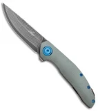 Jens Anso Knives Custom Orso Folding Knife Titanium (3" San Mai)
