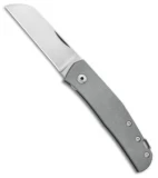 Jens Anso Knives Custom Monte Carlo Pocket Knife Titanium (2.6" Satin)
