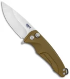 Medford Smooth Criminal Plunge Lock Flipper Knife Yellow (3" Tumbled)