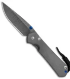 Chris Reeve Large Sebenza 31 Frame Lock Knife Titanium (3.6" Ladder Damascus)