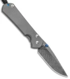 Chris Reeve Left-Hand Large Sebenza 31 Knife Ti (3.625" Raindrop Damascus)