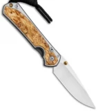 Chris Reeve Left-Hand Small Sebenza 31 Knife Box Elder Burl (2.94" Satin)