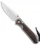 Chris Reeve Large Sebenza 31 Frame Lock Knife Macassar Ebony (3.625" Satin)