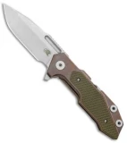 Hinderer Knives Full Track Spanto Knife OD Green G-10/Bronze Ti (3.75" SW)