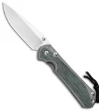 Chris Reeve Large Sebenza 31 Frame Lock Knife Black Micarta (3.625" Stonewash)