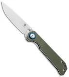 Kizer Azo Vanguard Series Mini Begleiter Knife OD Green G-10 (2.8" Stonewash)