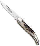 GEC #12 Northfield UN-X-LD Toothpick Slip Joint Knife (4.0" Sambar Stag) 128119