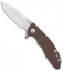 Hinderer XM-18 3.0 Skinny Slicer Flipper Knife FDE G-10 (Stonewash)