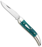 GEC #12 Tidioute Cutlery Toothpick Pocket Knife 4.0" Aqua Camel Bone 128119