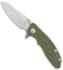 Hinderer XM-18 3.0 Skinny Sheepsfoot Flipper Knife OD Green G-10 (Stonewash)